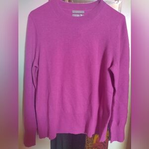 NWT J Crew Sweater 100% Cashmere Pink Sz S